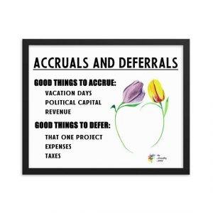 Accruals and Deferrals