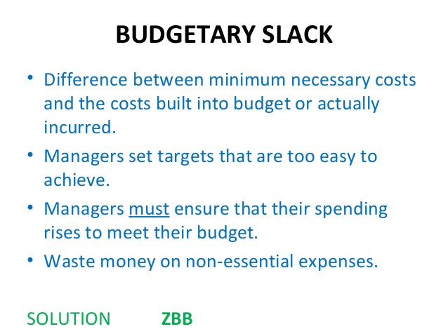 budgetary slack