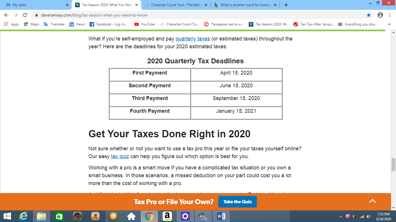 What You Need to Know about Tax Season 2020